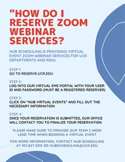 Reserve Zoom Webinar Services