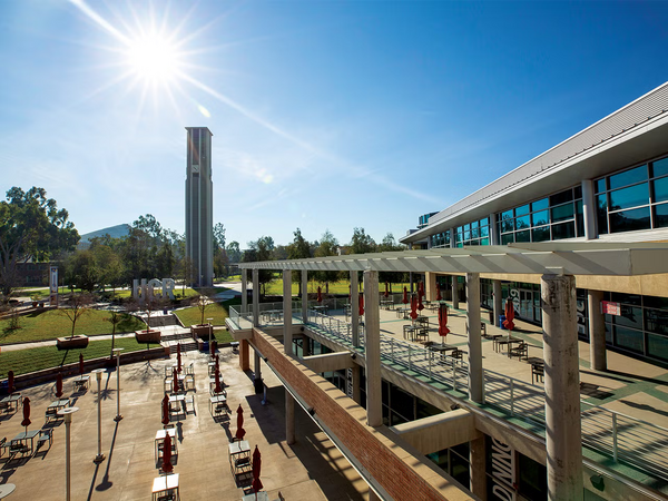 HUB first and second floor outdoor seating